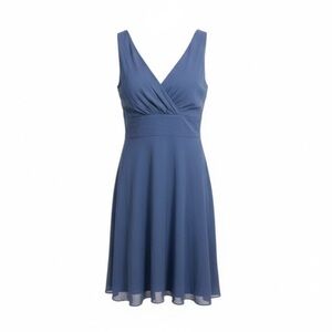 J.Crew Sophia 100% Silk Elegant Blue Sleeveless Dress